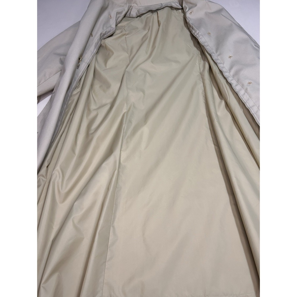 Vintage London Fog Women's 12P Beige Belted Trench Coat Zip-Out Liner - Picture 5 of 11